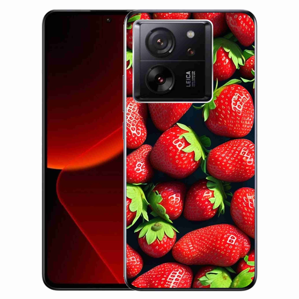 Gél borítás mmCase a Xiaomi 13T/13T Pro készülékhez - eper