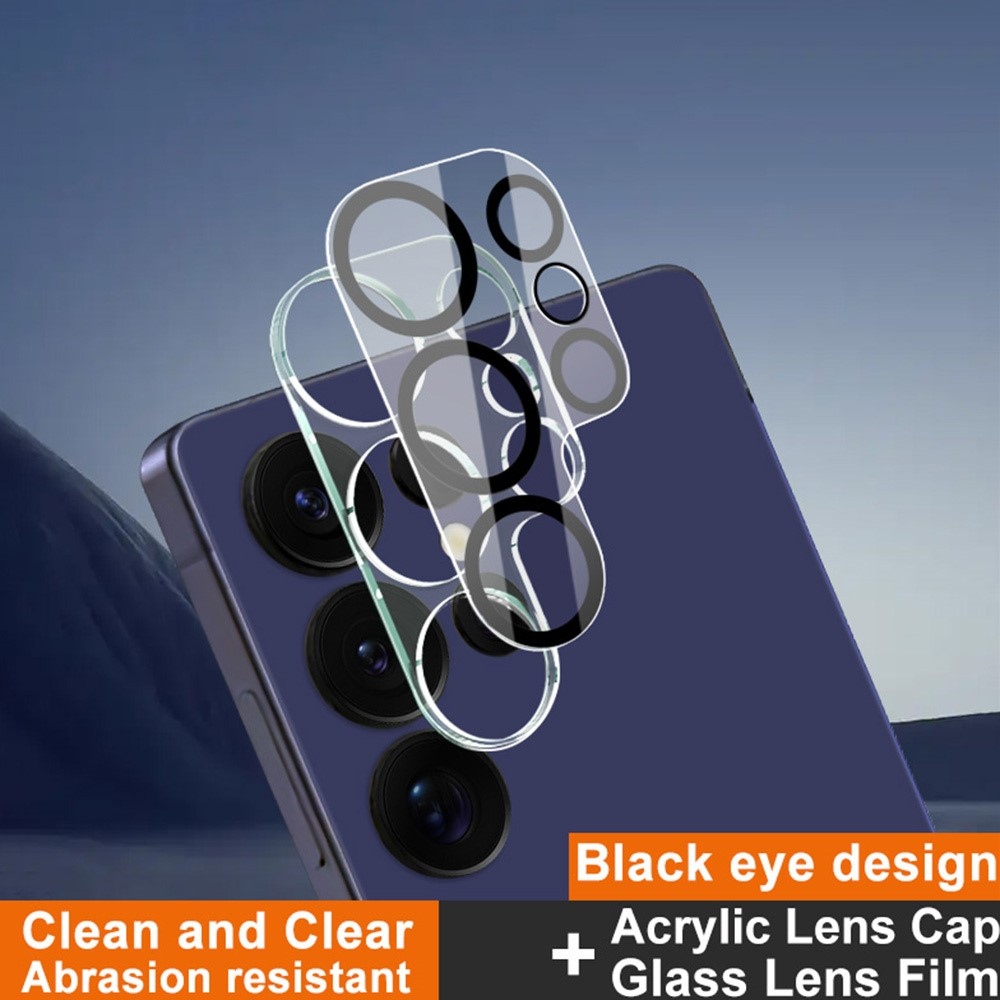 IMK kamera lencse üveg Samsung Galaxy S25 Ultra - fekete gyűrűk