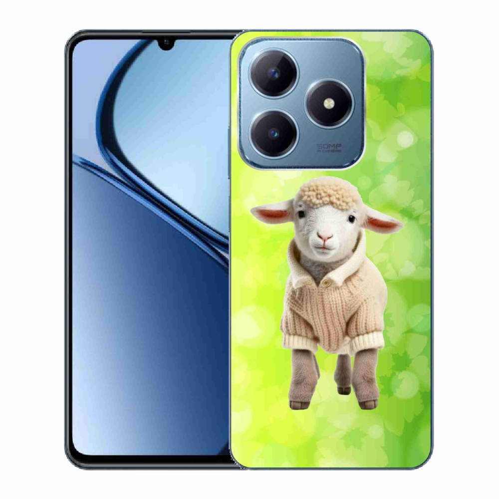 Gél borítás mmCase a Realme C63 készülékhez - bárány pulóverben