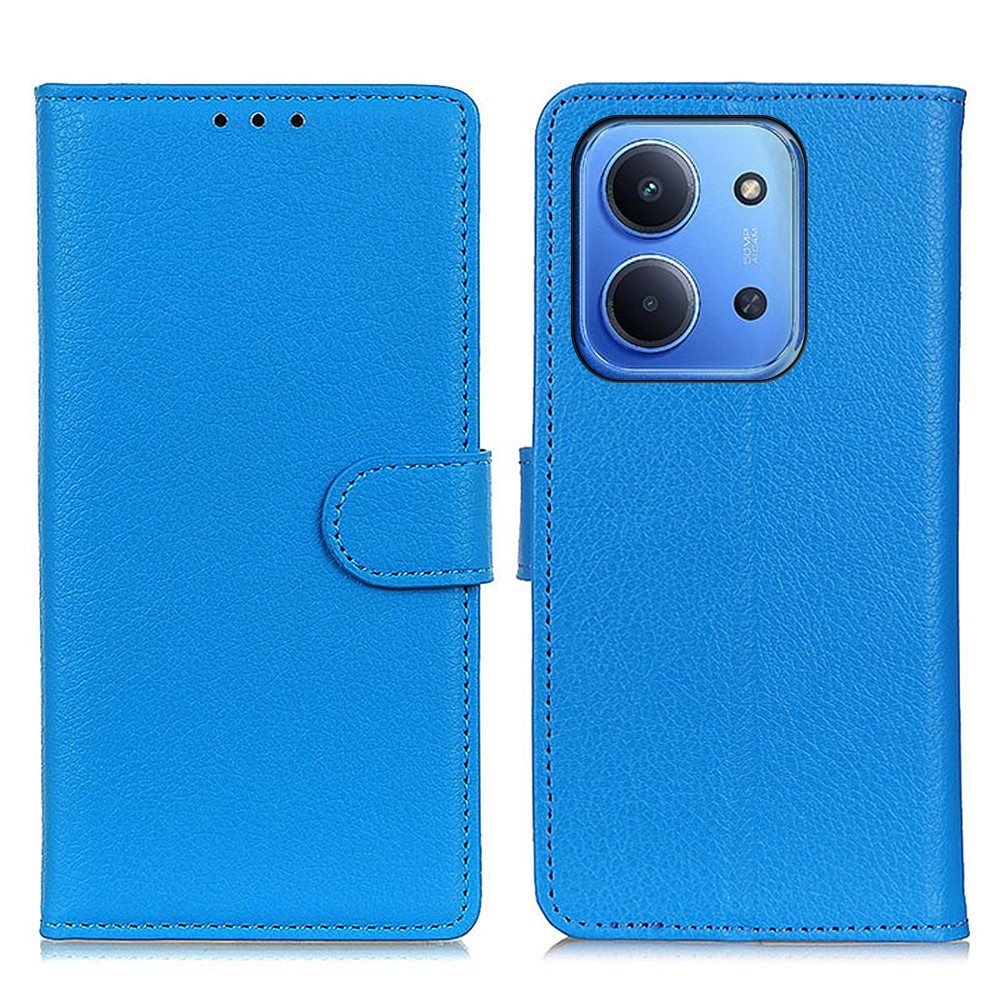 Litchie könyv tok Xiaomi Redmi 15C 4G (171mm)/Poco C85 4G (171mm) - kék