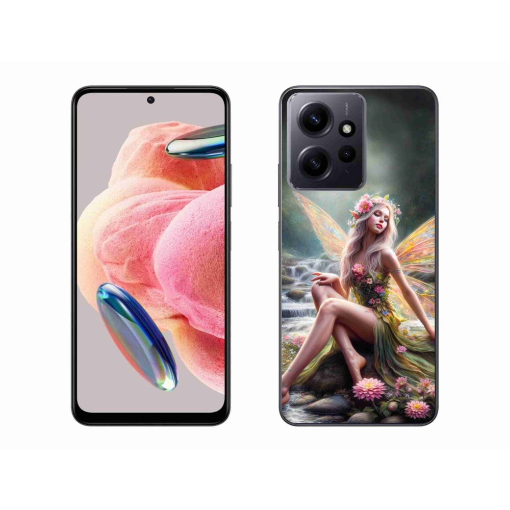 Gél borítás mmCase a Xiaomi Redmi Note 12 4G - pillangó nő 1