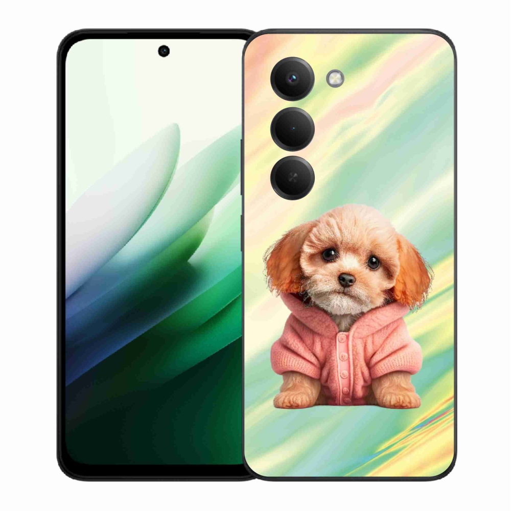 Gél borítás mmCase a Xiaomi Redmi 15 5G-hez - kölyökkutyák pulóverben