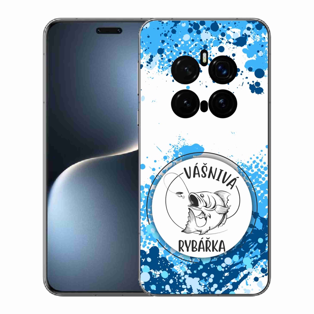 Gél borító mmCase a Honor Magic 7 Pro 5G számára - szenvedélyes halásznő fehér háttérrel