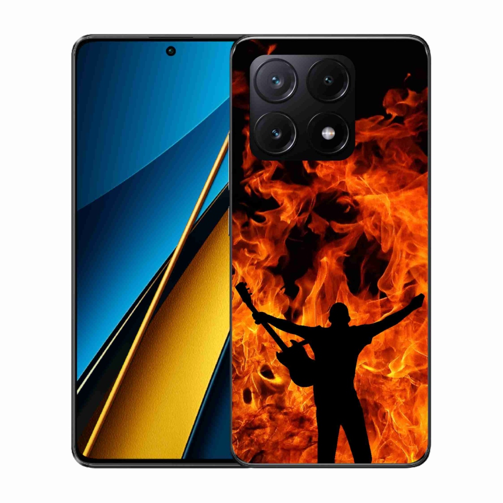 Gélburkolat mmCase a Xiaomi Poco X6 Pro 5G számára - zenész és tűz