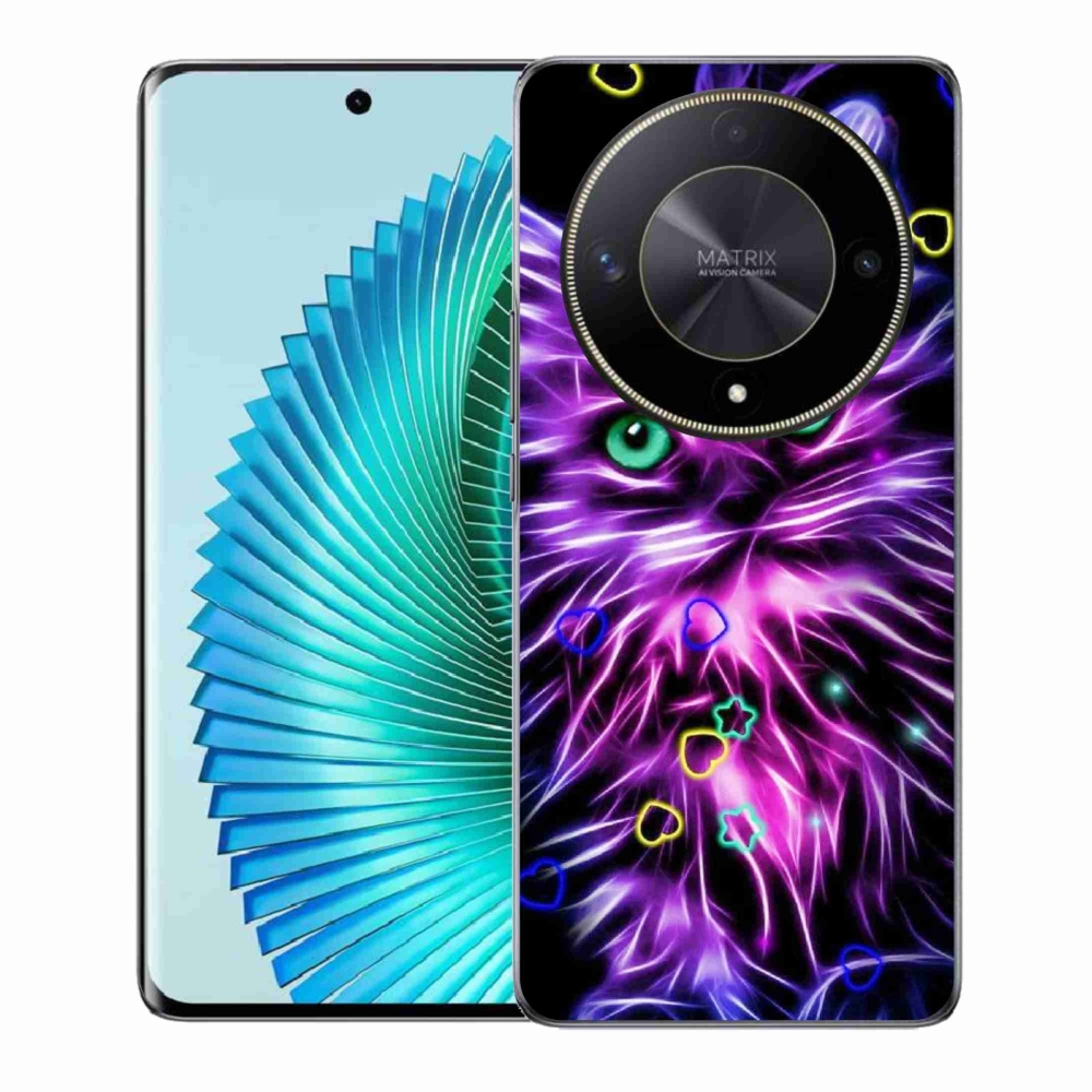Gél borítás mmCase a Honor Magic 6 Lite 5G számára - absztrakt macska