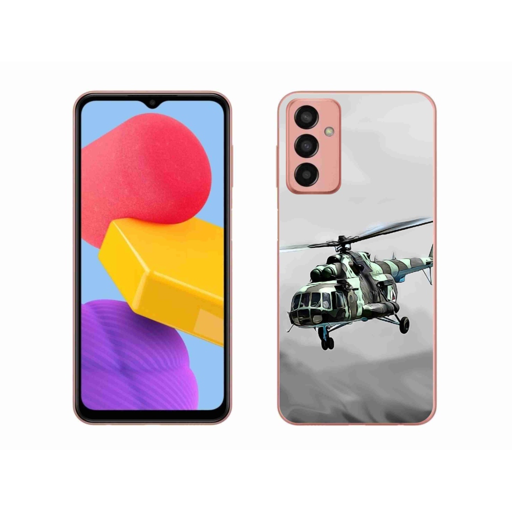 Gél borítás mmCase Samsung Galaxy M13 - katonai helikopterhez