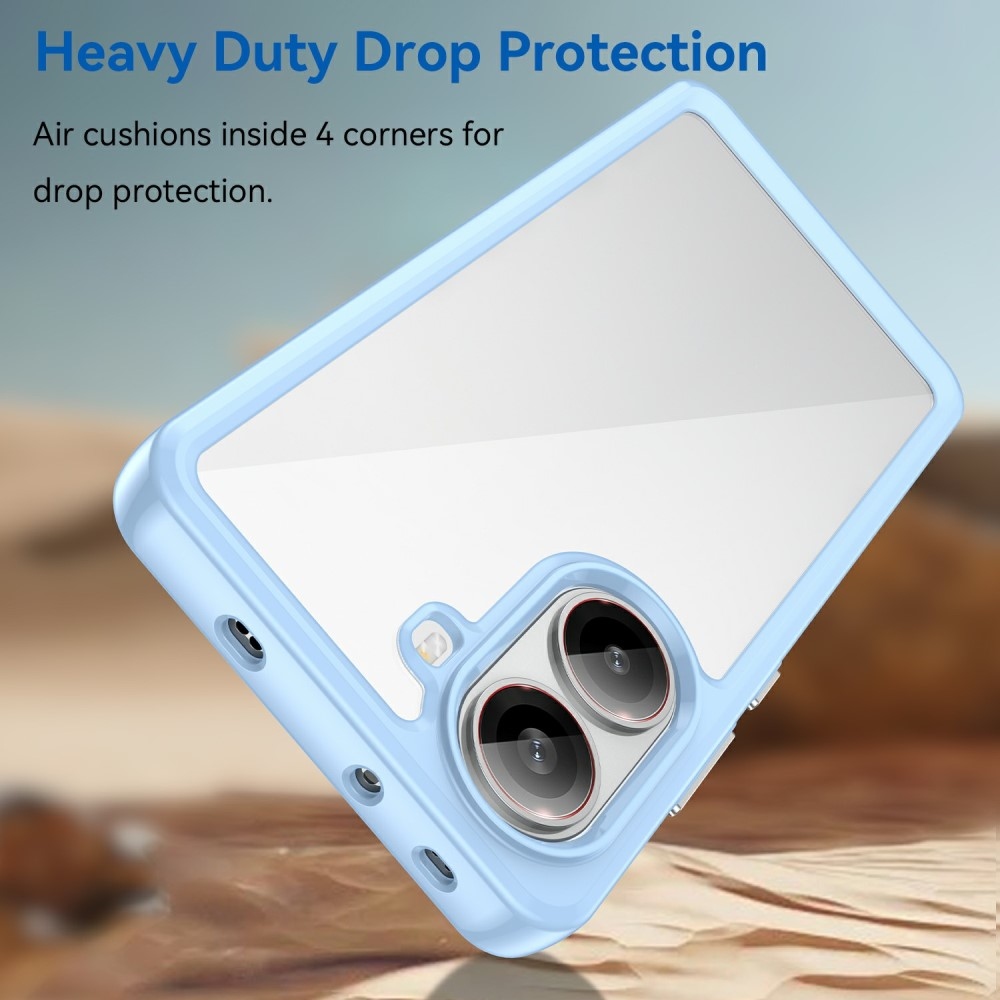 Gél tok rögzített hátlappal Xiaomi Poco X7 Pro 5G számára - kék