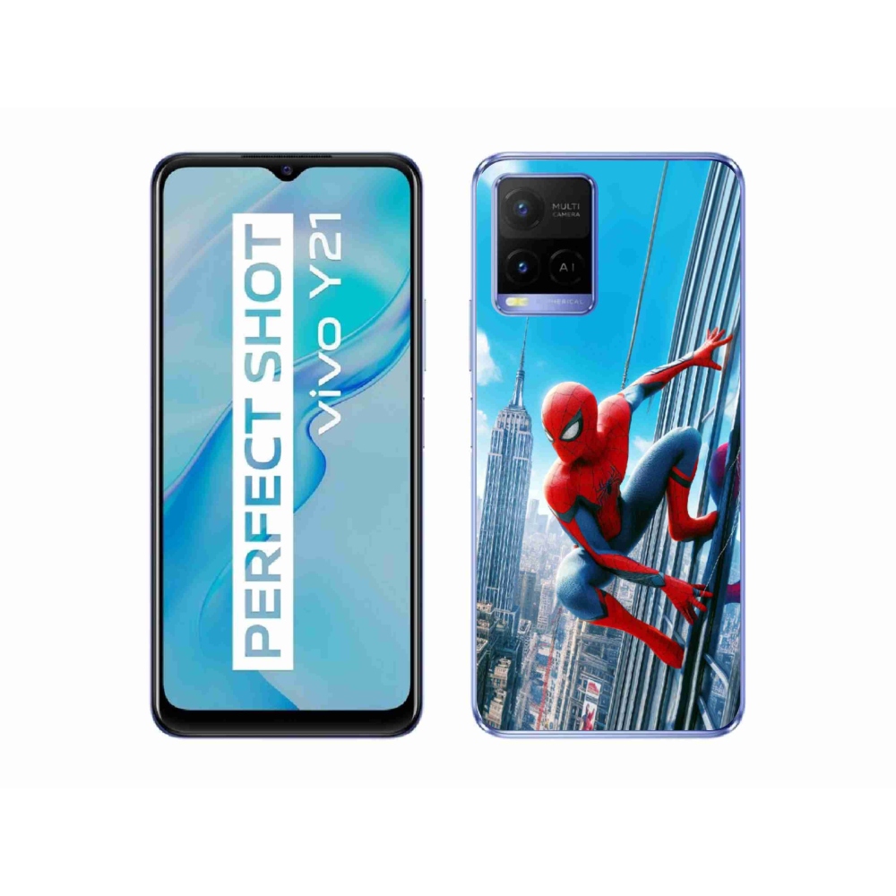 Gél borítás mmCase a Vivo Y21/Y21s/Y33s készülékhez - spiderman