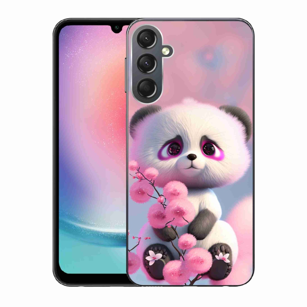 Gél borítás mmCase Samsung Galaxy A24 készülékhez - aranyos panda 1