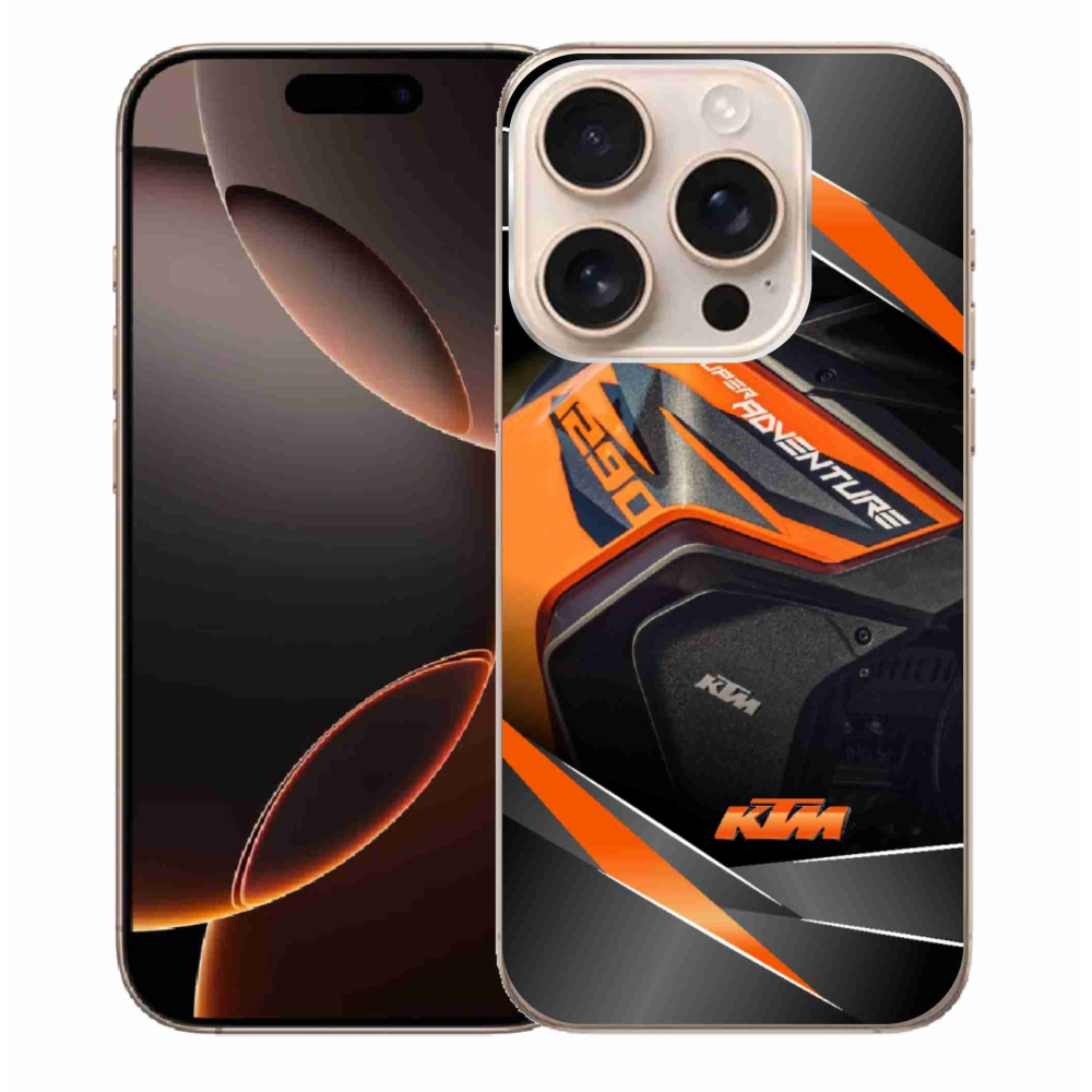 Zselés borítás mmCase iPhone 16 Pro Max készülékhez - motoros ktm
