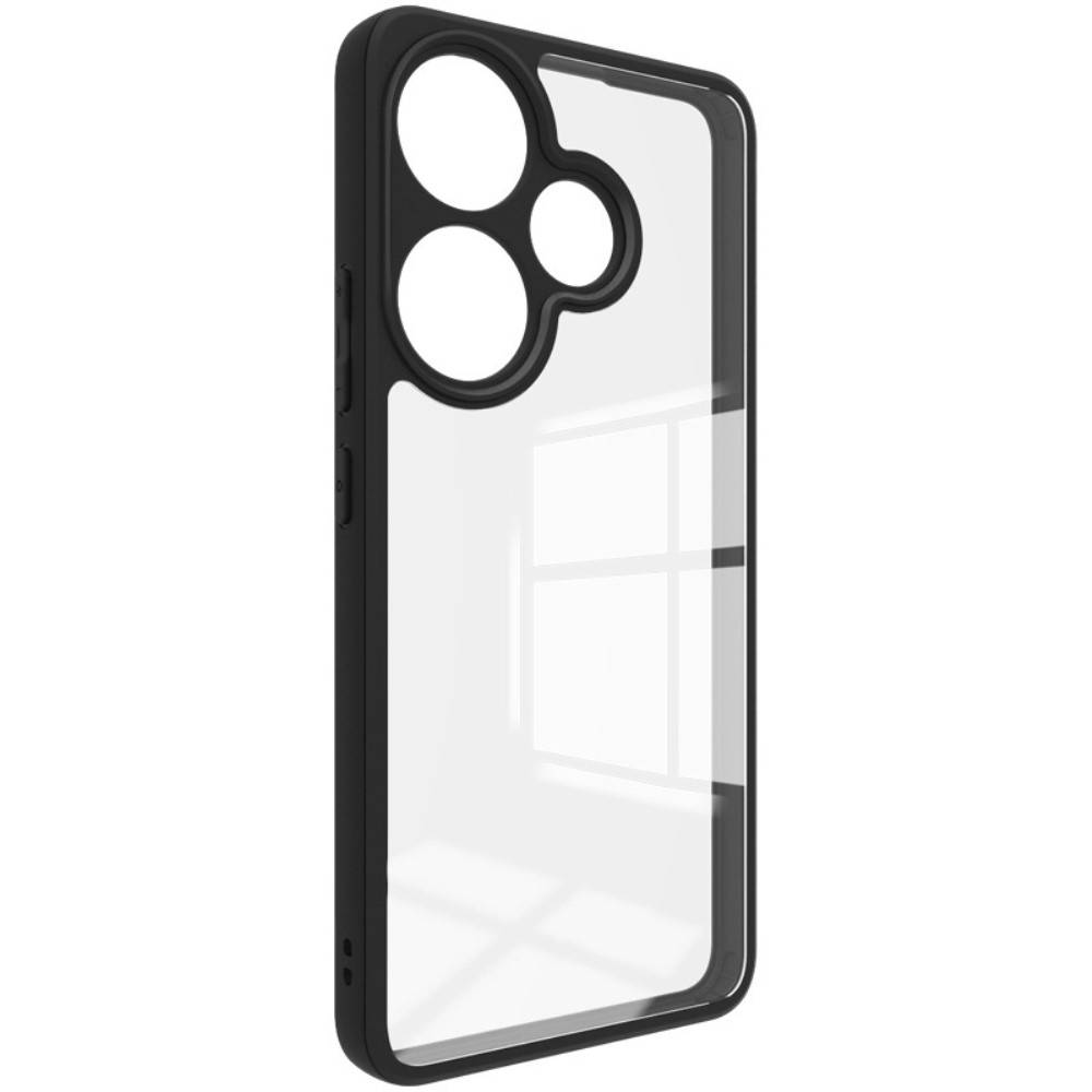 IMK zselés tok rögzített hátlappal Xiaomi Poco F6-hoz - fekete