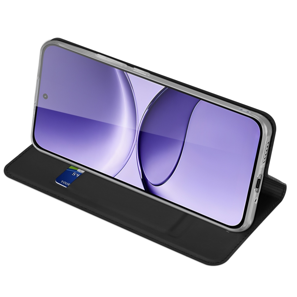 DUX könyvtáska Xiaomi Poco F7 5G-hez - fekete