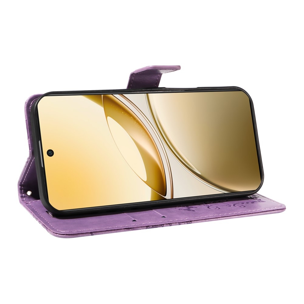 Nagy pillangó könyv tok a Vivo V50 5G-hez - lila