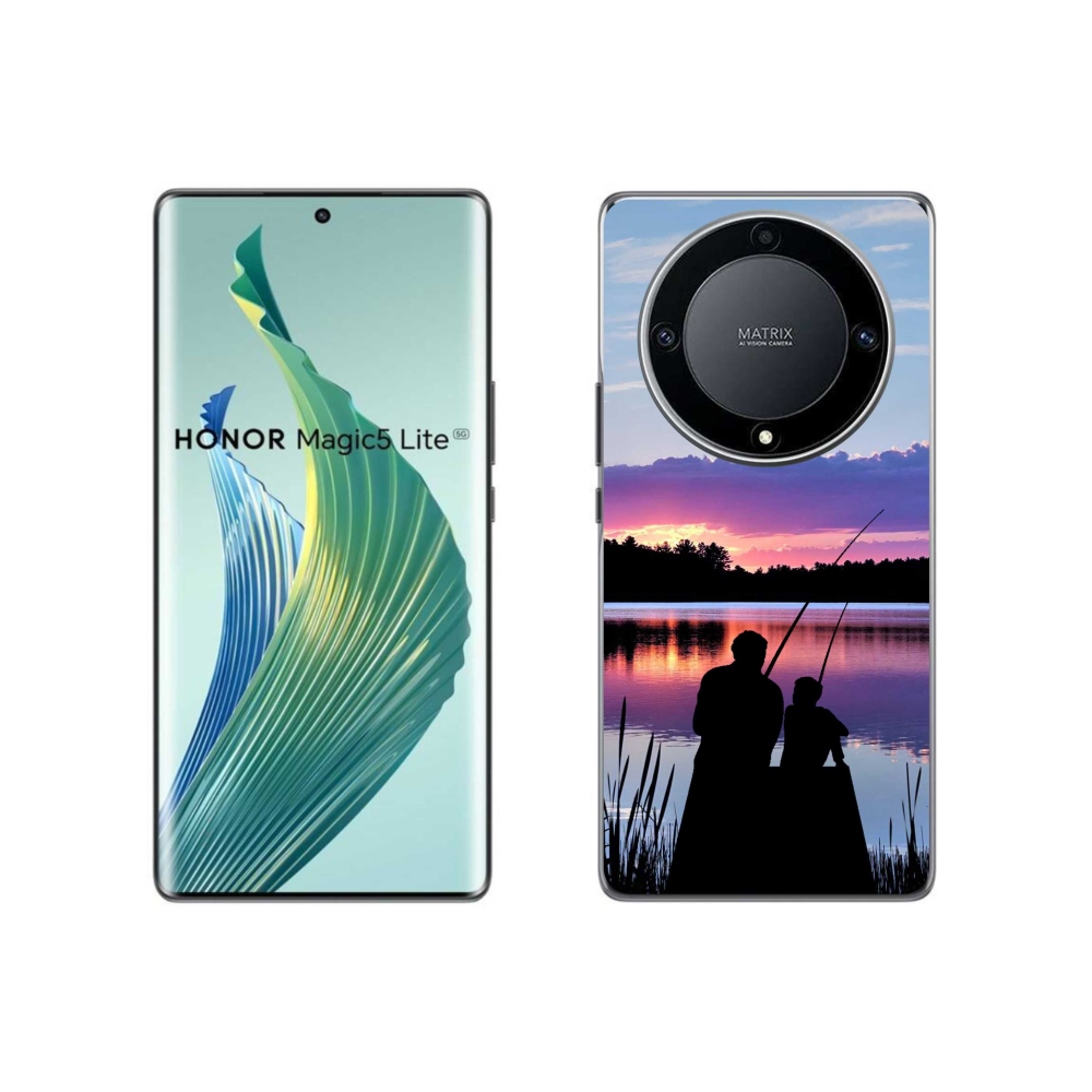 Zselés borítás mmCase a Honor Magic 5 Lite 5G számára - 2 halászat