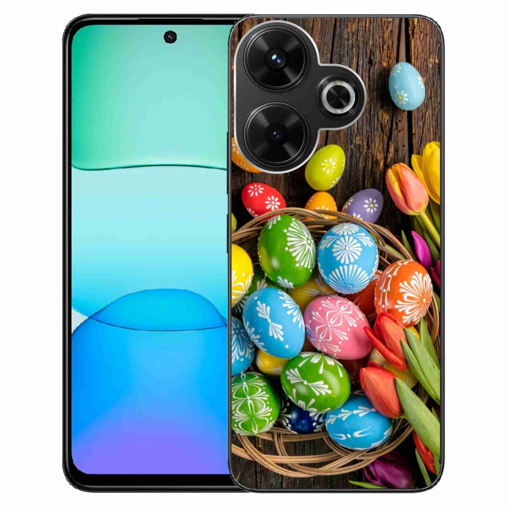 Gél borítás mmCase a Xiaomi Redmi 13 4G/Poco M6 4G - húsvéti tojásokhoz