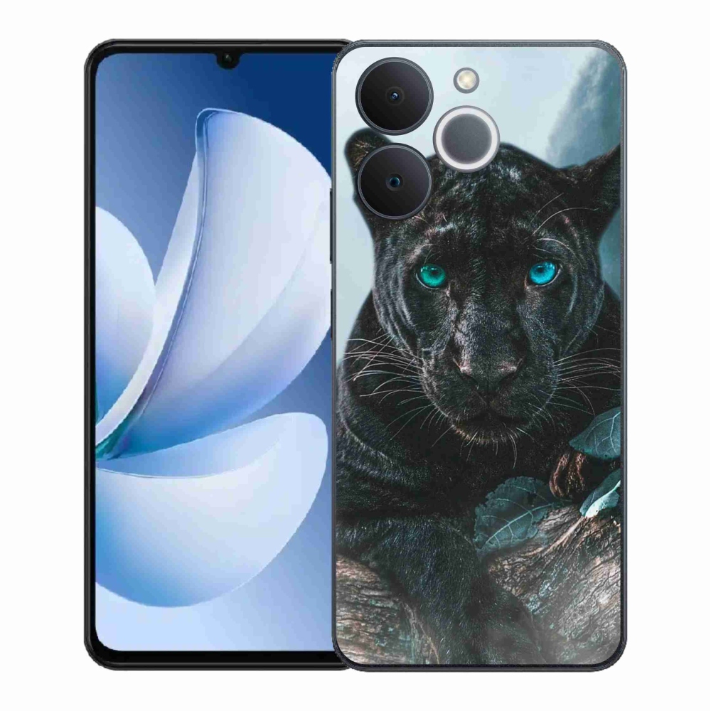 Zselés borítás mmCase a Realme Note 70T készülékhez - fekete párduc