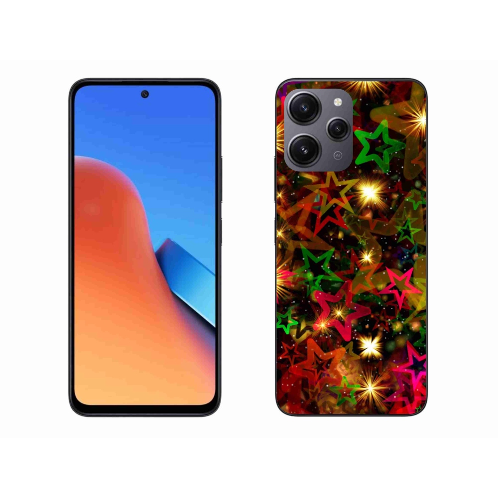 Gél borítás mmCase a Xiaomi Redmi 12-hez - színes csillagok