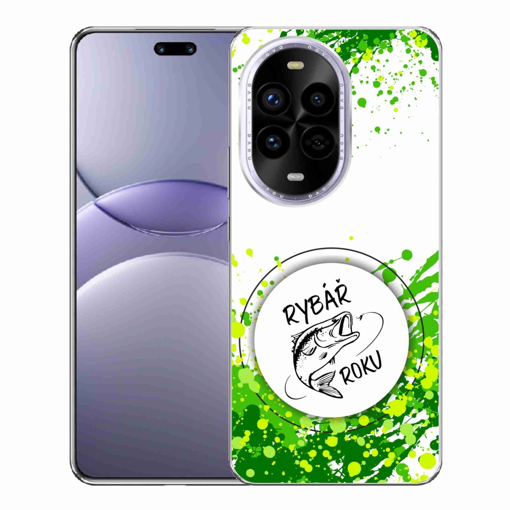 Gél borító mmCase a Huawei Nova 13 Pro 5G-n - az év horgásza fehér háttérrel