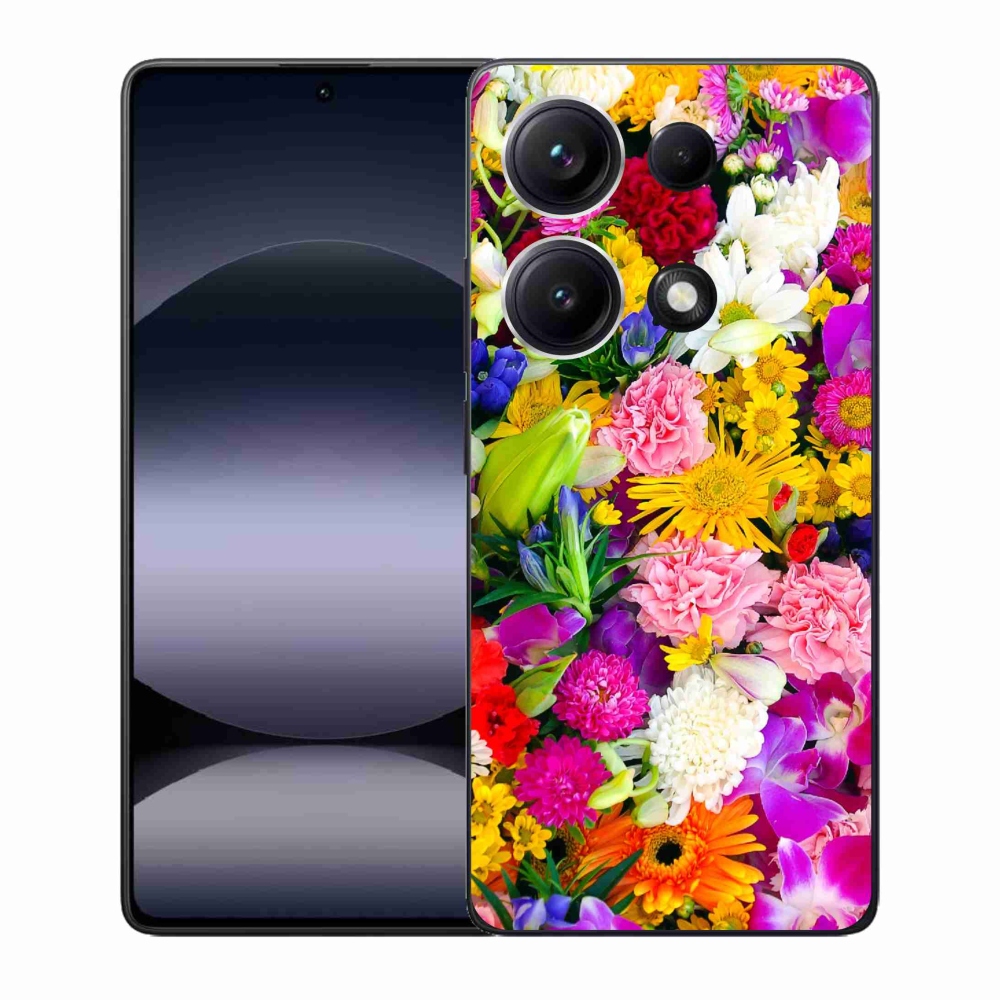 Gél borító mmCase a Xiaomi Redmi Note 14S-hez - virágok 12