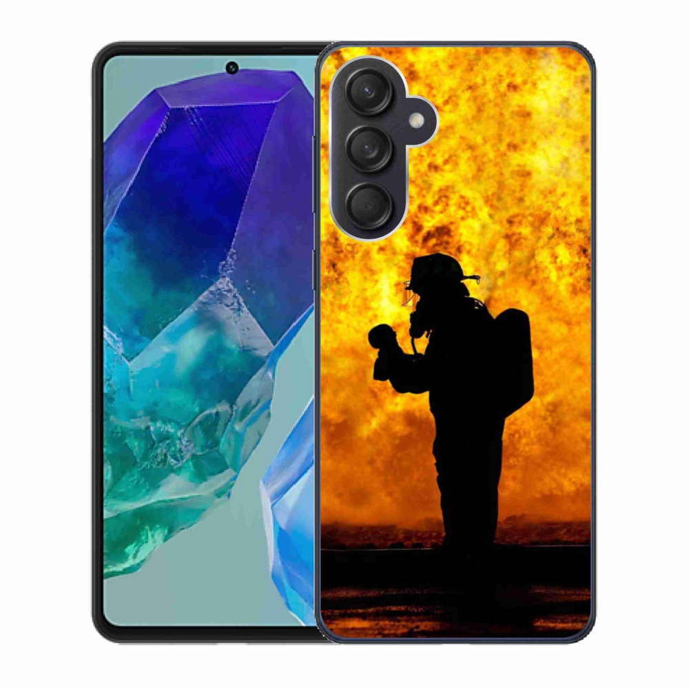 Gél borítás mmCase Samsung Galaxy M55 5G - tűzoltóhoz