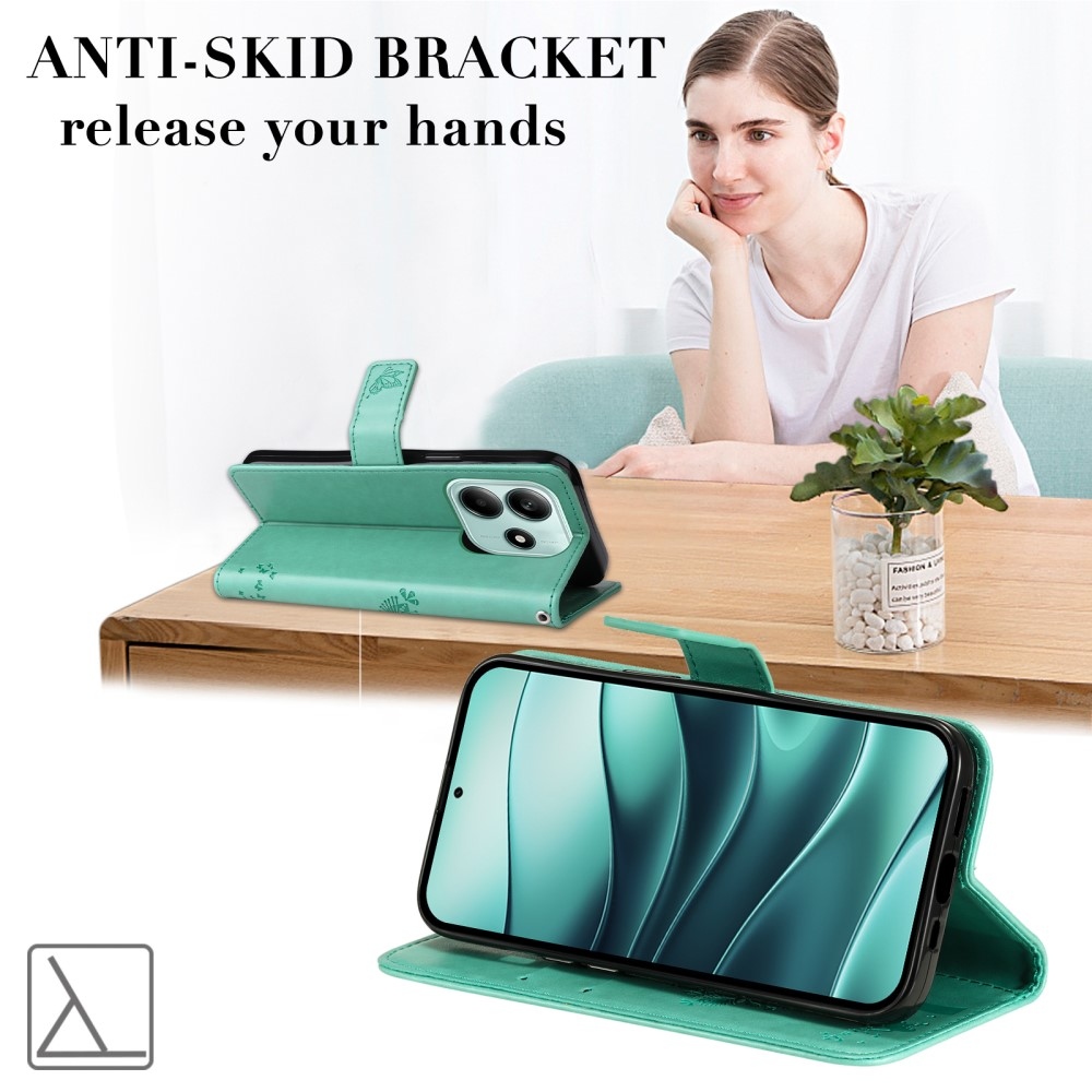 Fák könyve tok Xiaomi Redmi Note 14 5G - teal - teal - kék színű