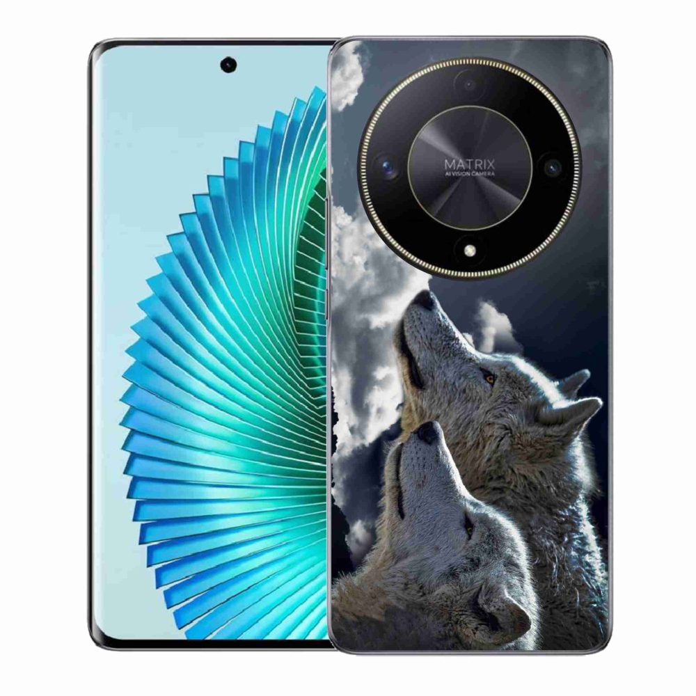 Gél borítás mmCase a Honor Magic 6 Lite 5G számára - farkasok