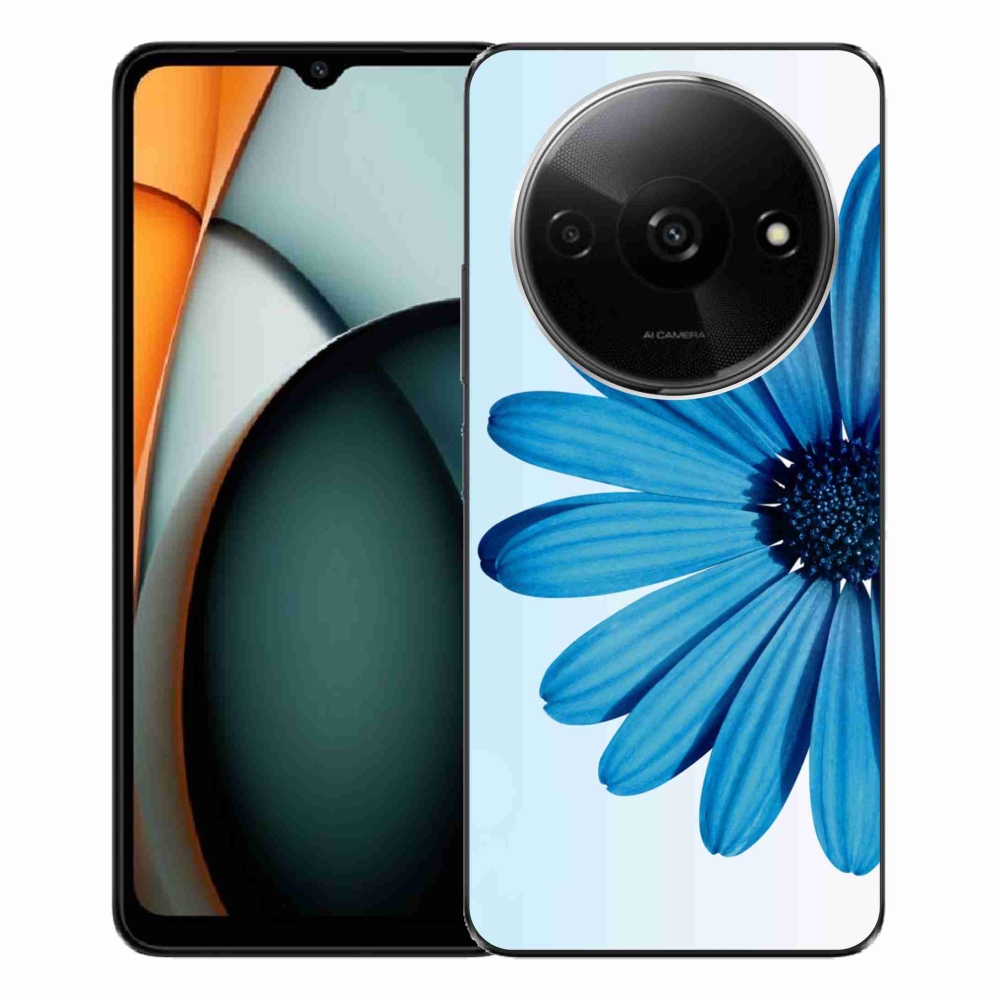 Gél tok mmCase a Xiaomi Redmi A3 készülékhez - kék margaréta