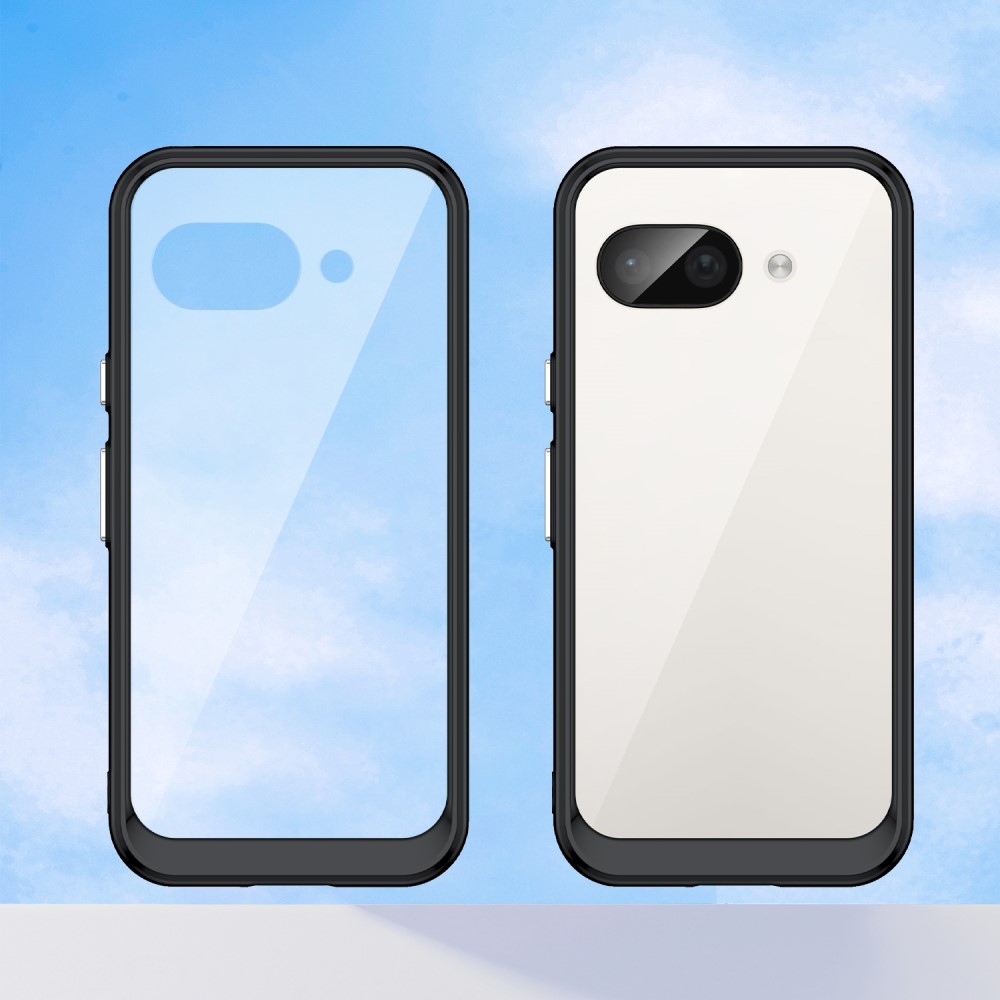 Gél tok fix hátlappal a Google Pixel 9a készülékhez - fekete