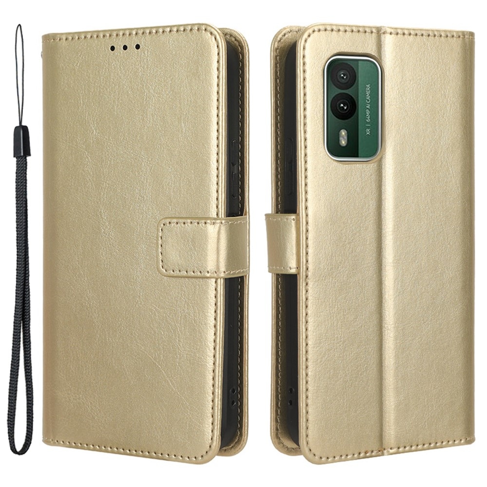 Lókönyv tok Nokia XR21-hez - arany színű