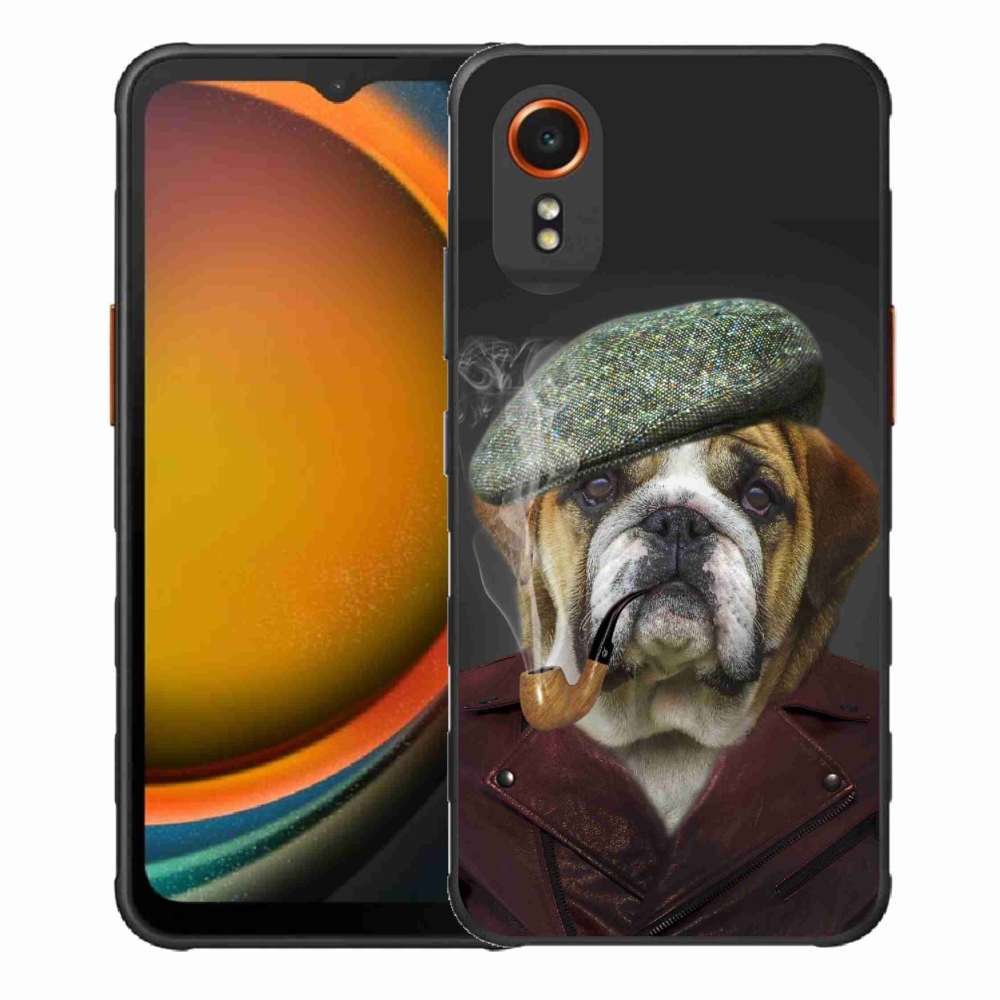 Gél borítás mmCase Samsung Galaxy Xcover 7 - kutya csővel