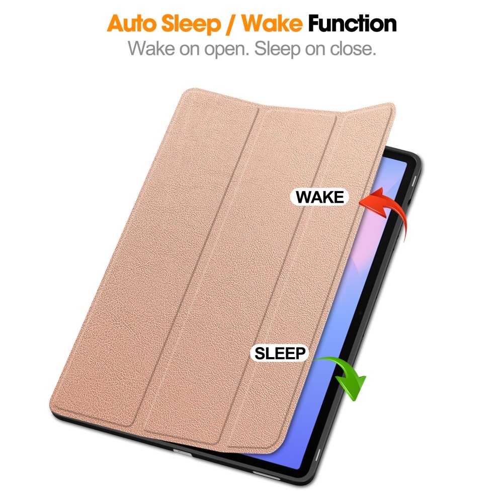 Casy intelligens záró tok Samsung Galaxy Tab S10 FE+ készülékhez - rózsaarany színű