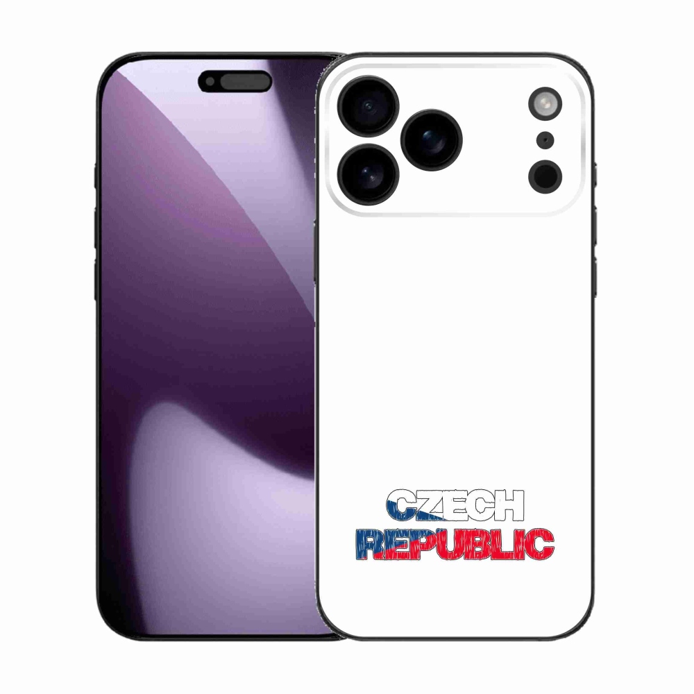 Gél borítás mmCase iPhone 17 Pro Max készülékhez - Csehország fehér háttér