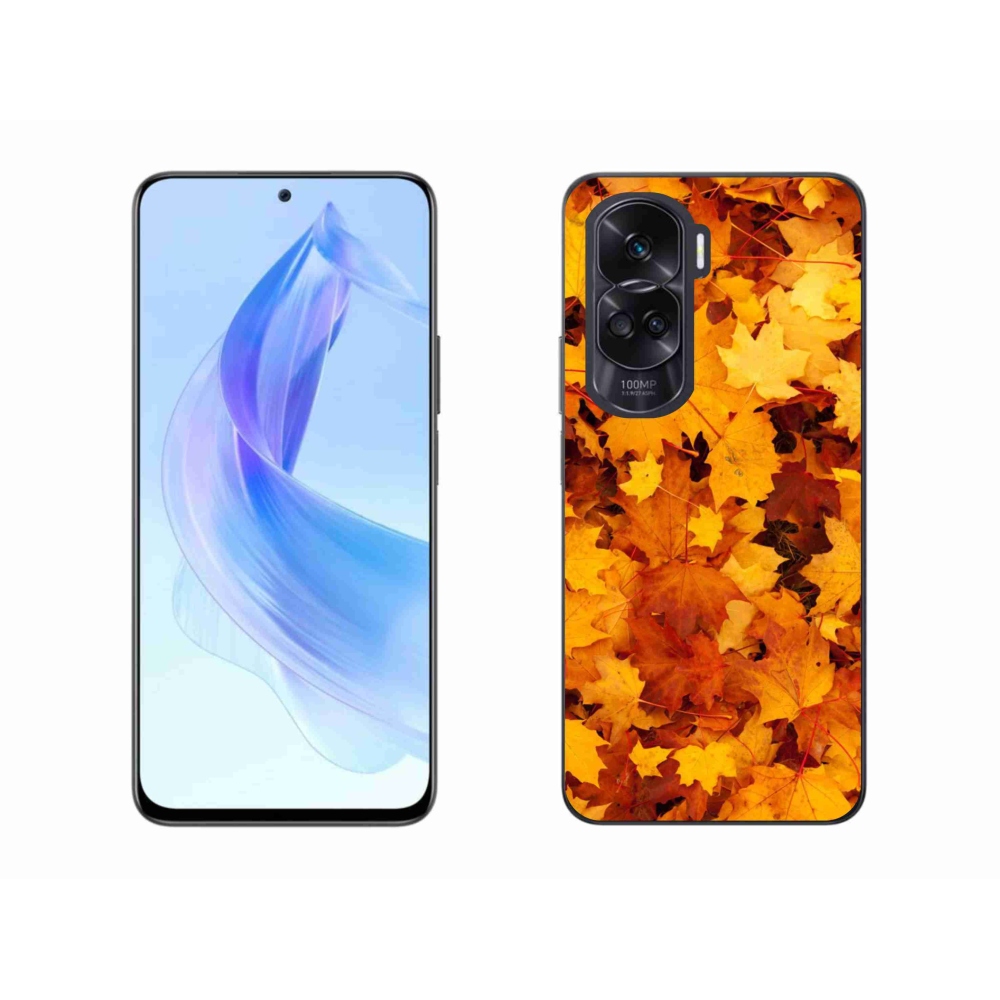Zselés borítás mmCase a Honor 90 Lite készülékhez - juharlevelek