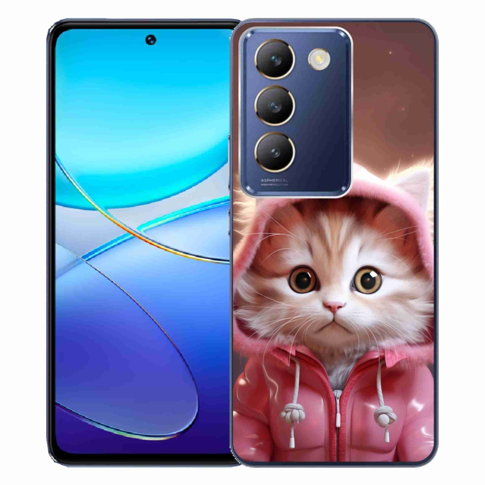 Gél borító mmCase a Vivo V40 SE 4G/5G készülékhez - aranyos cica 3