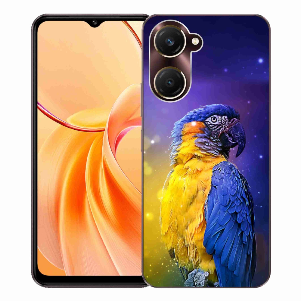 Zselés borítás mmCase a Vivo Y28s 5G-hez - papagáj ara 1