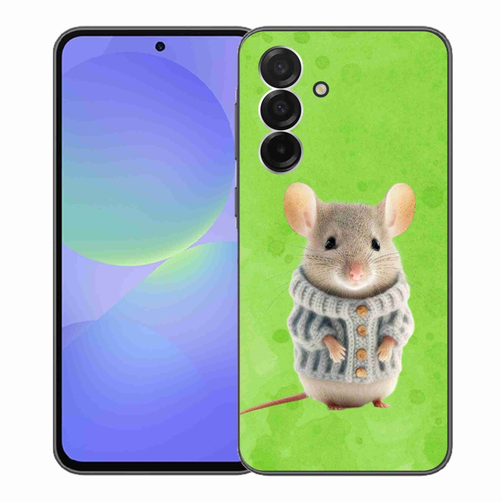 Zselés borítás mmCase Samsung Galaxy A36 5G - egér pulóverben