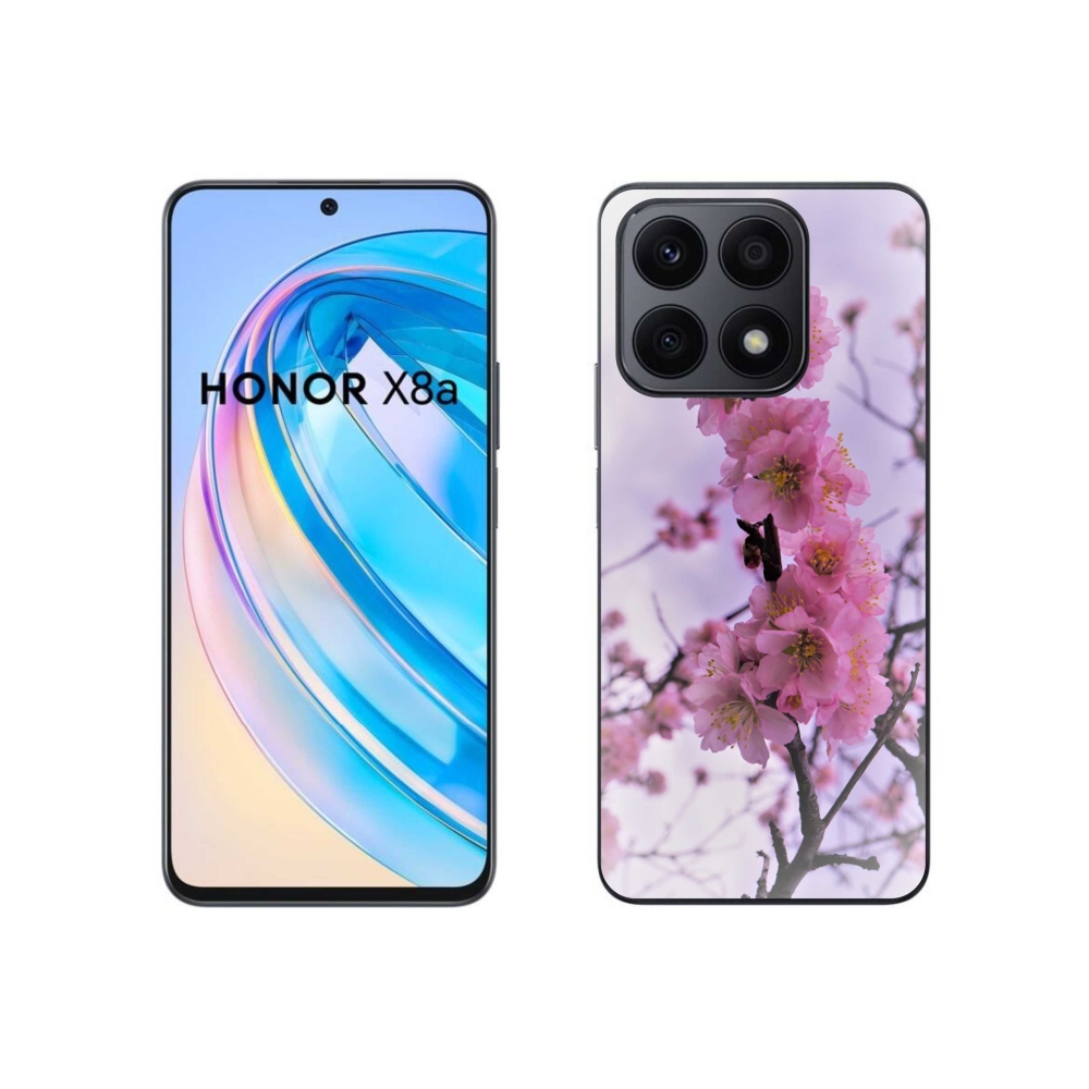 Zselés borítás mmCase a Honor X8a számára - virágok 7