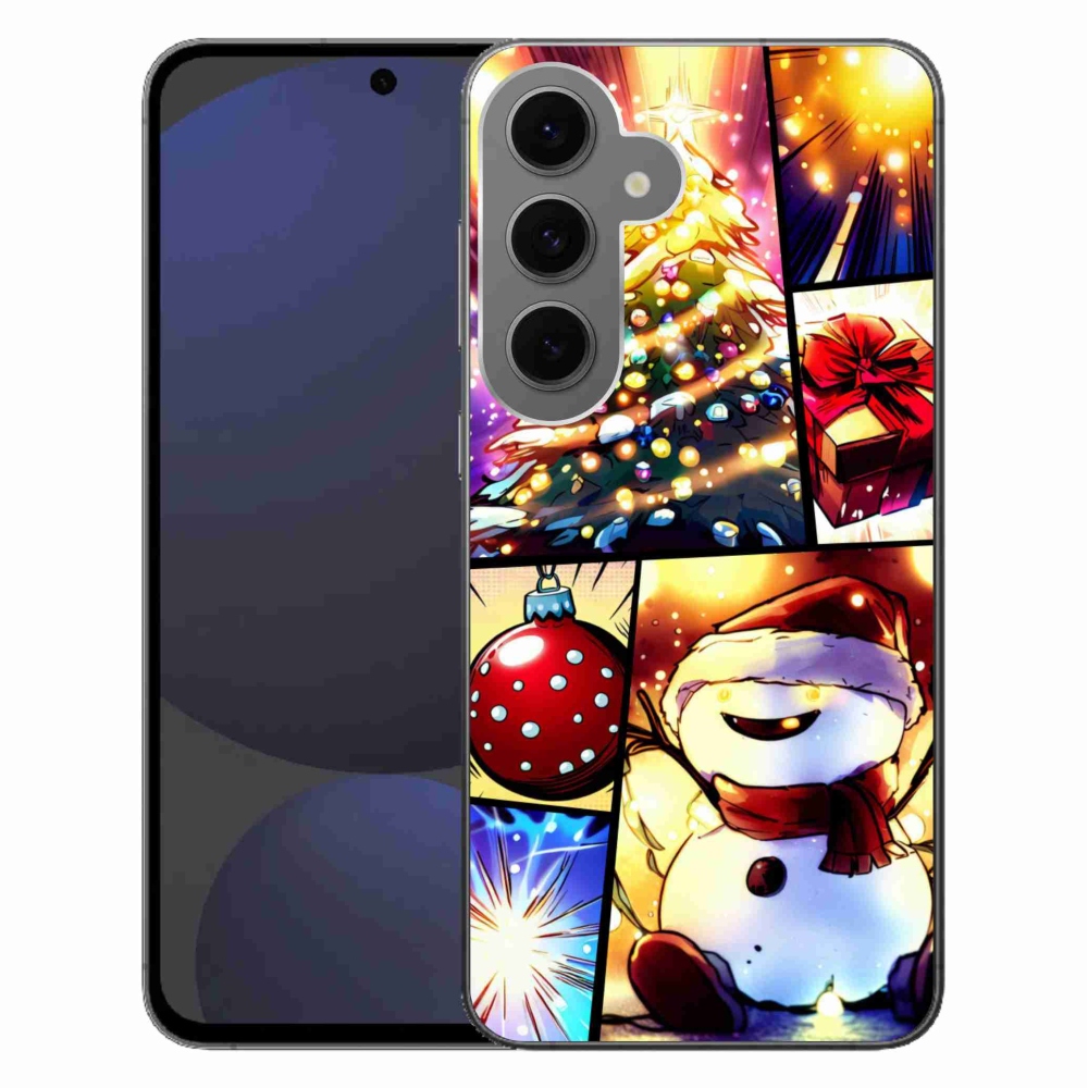 Gél borítás mmCase Samsung Galaxy S24 FE - Karácsonyi motívumok 1