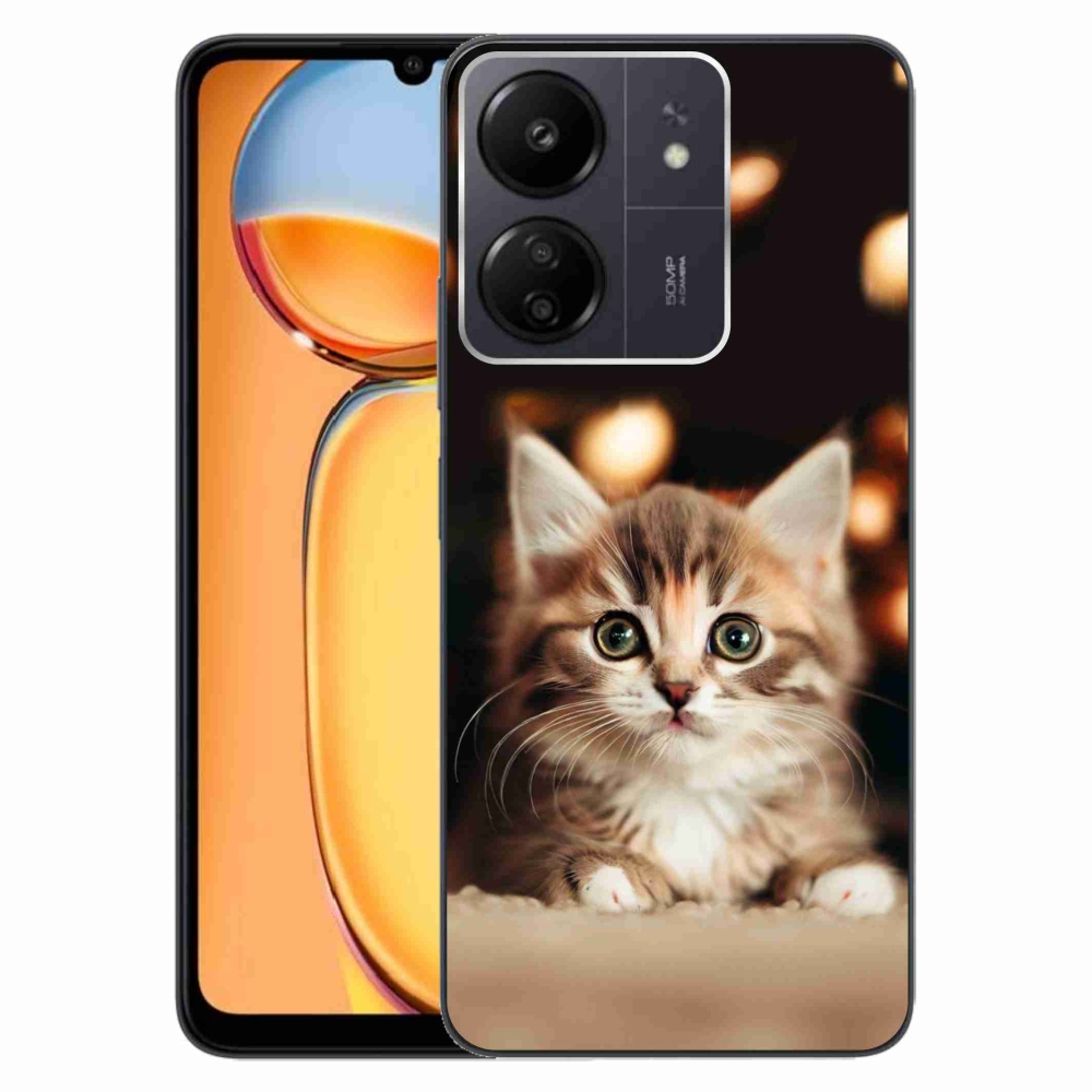 Gél borítás mmCase a Xiaomi Poco C65/Redmi 13C számára - aranyos cica 2