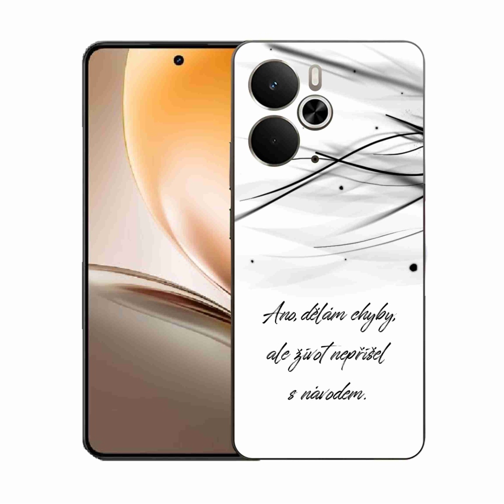 Gél borítás mmCase a Realme 14 5G/14T 5G-n - idézem a fehér hátteret