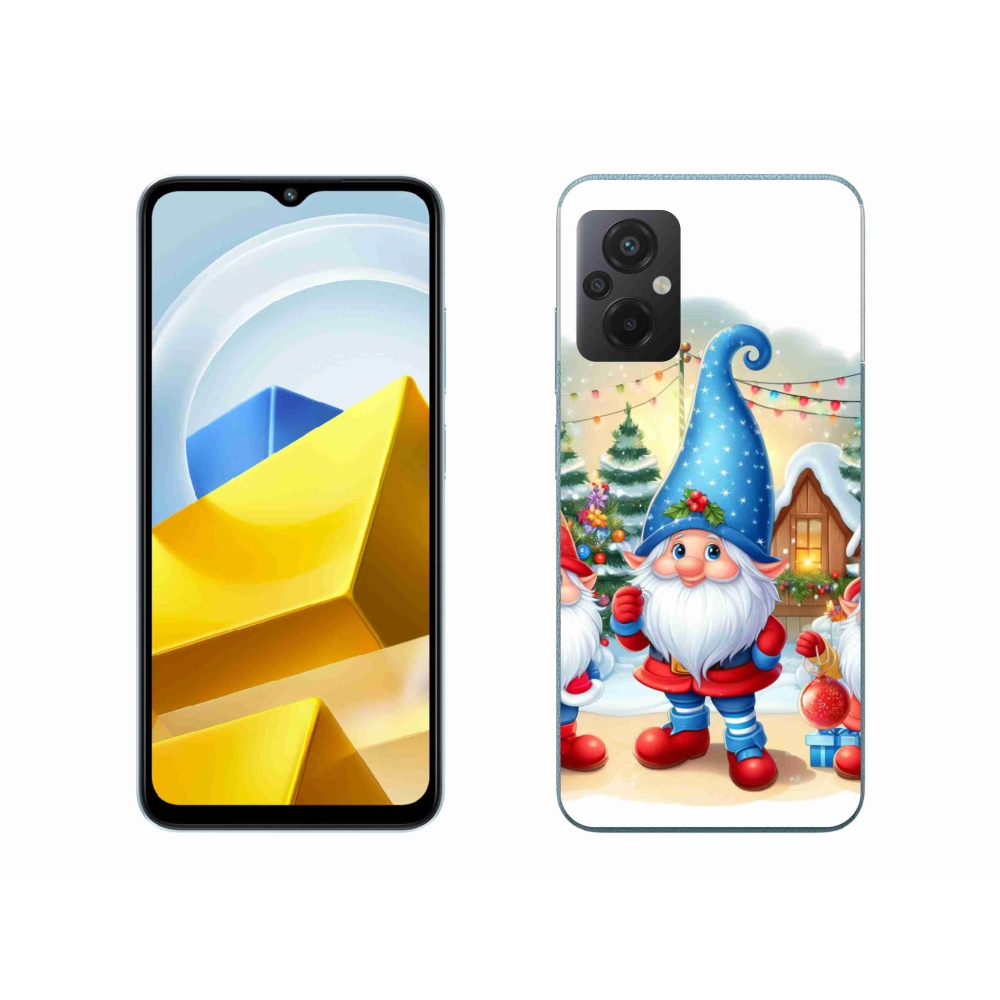 Gél borítás mmCase a Xiaomi Poco M5 4G-hez - Karácsonyi manók