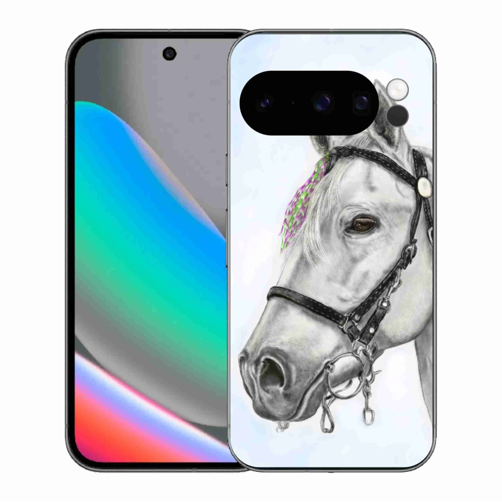 Gél védőburkolat mmCase a Google Pixel 10 Pro készülékhez - Fehér ló 1