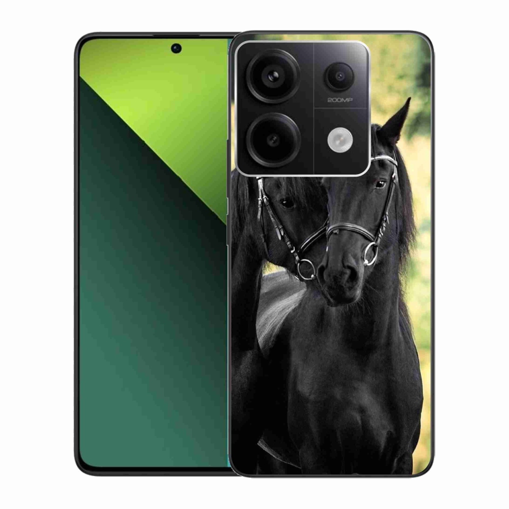 Gél borítás mmCase a Xiaomi Redmi Note 13 Pro 5G/Poco X6 5G számára - két fekete ló