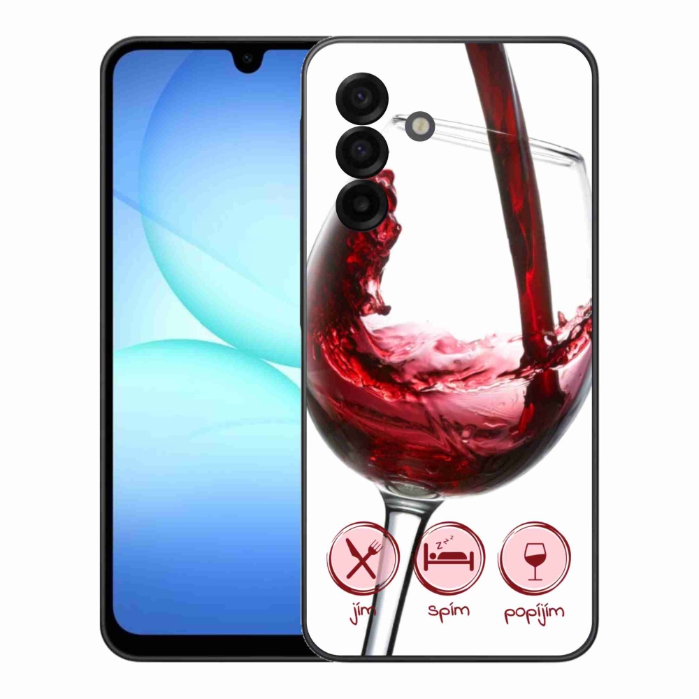 Zselés borítás mmCase Samsung Galaxy A17 4G/5G - borospohár piros