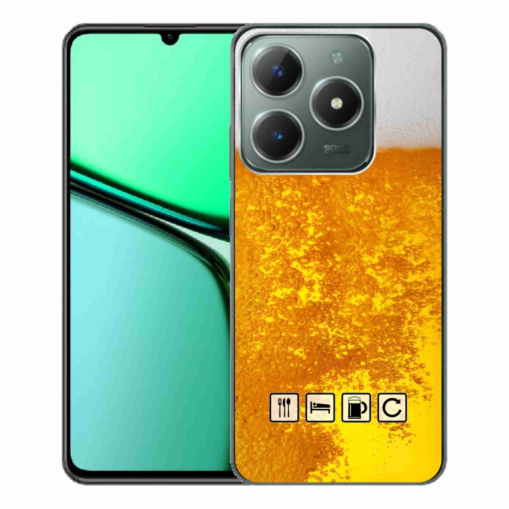 Zselés borítás mmCase a Realme C61 készülékhez - sör motívum 3
