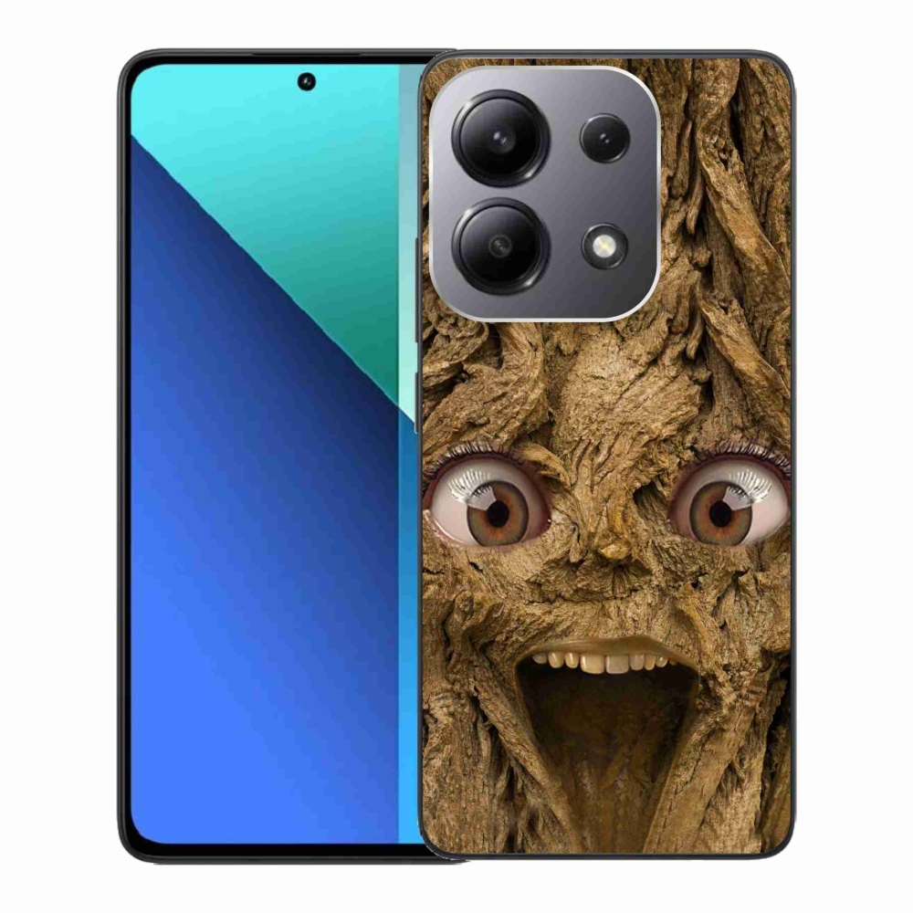 Gél borító mmCase a Xiaomi Redmi Note 13-hoz - vidám fa szemekkel