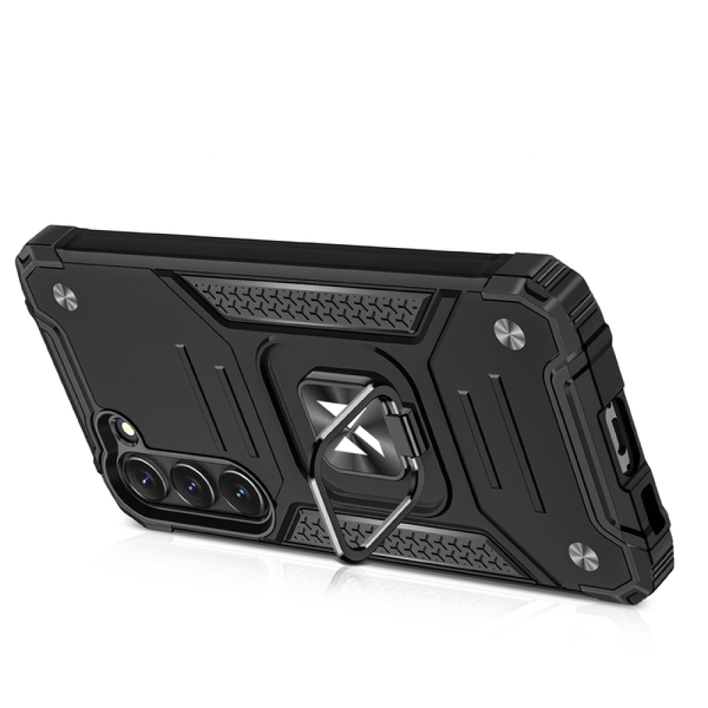 Wozinsky Ring tartós borító Samsung Galaxy S23 készülékhez - fekete