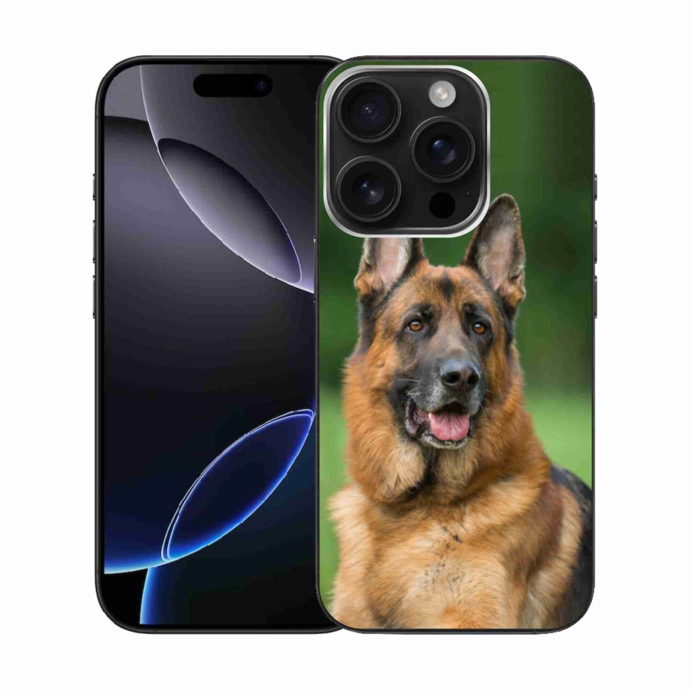 Zselés borítás mmCase iPhone 16 Pro készülékhez - Német juhászkutya