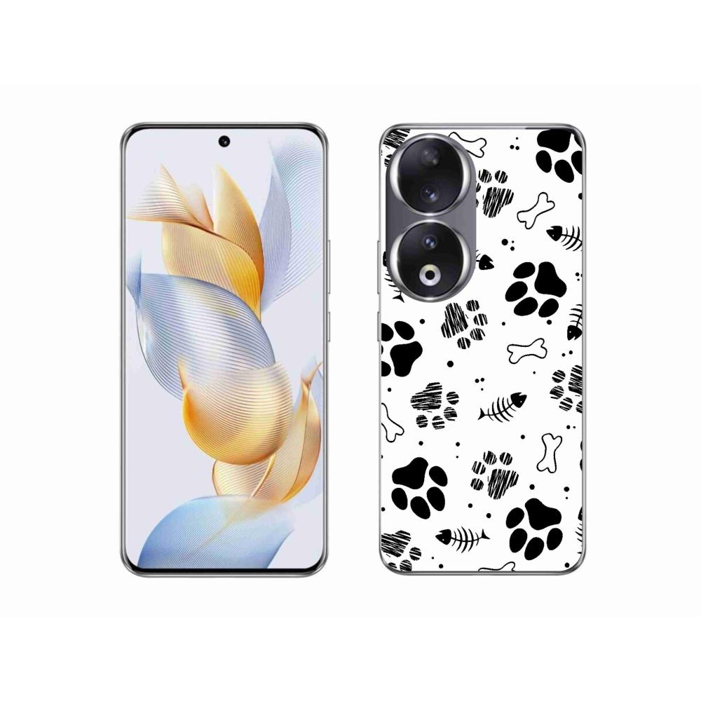 Zselés borítás mmCase a Honor 90 - kutyamancsokhoz 1