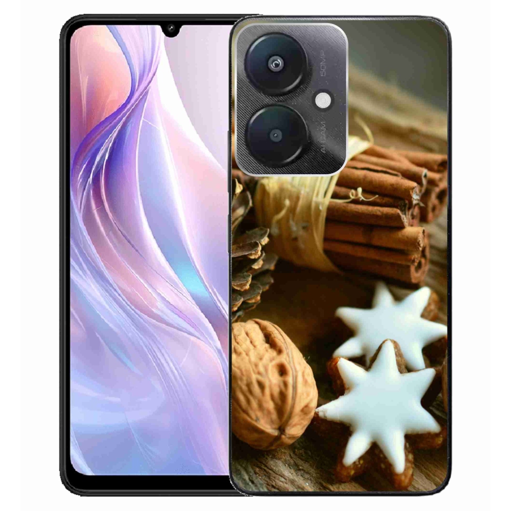 Gél borítás mmCase a Xiaomi Redmi 13C 5G számára - fahéj és mézeskalács